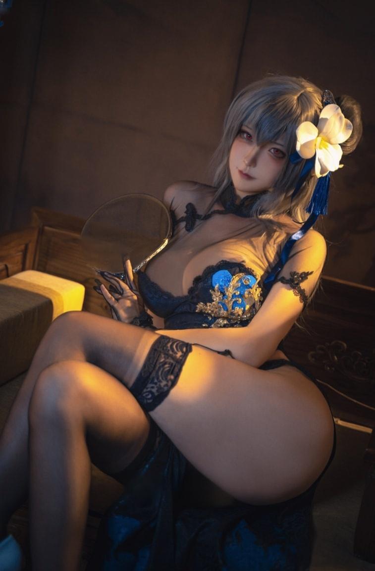 Seya-狮砸 碧蓝航线 路易九世 旗袍-性感美女