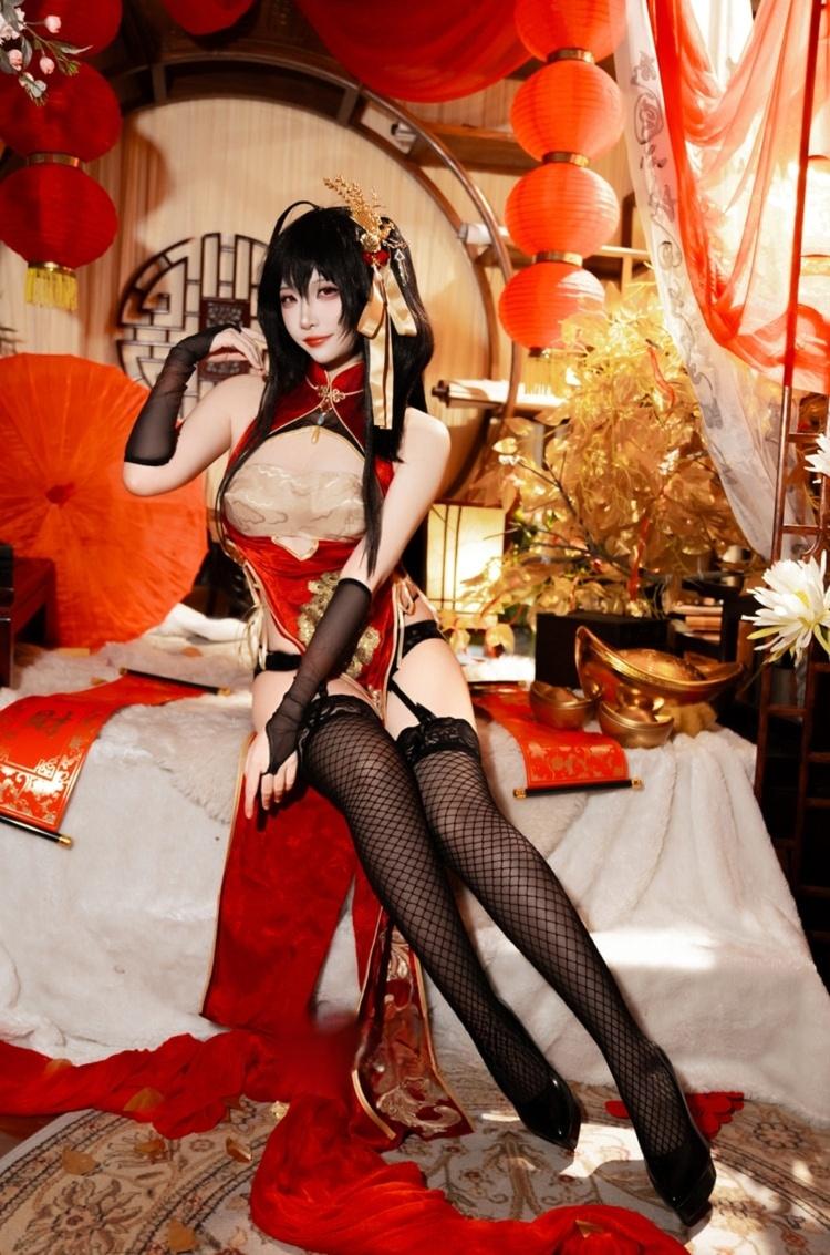 二佐Nisa – 碧蓝航线-大凤·旗袍-coser推荐