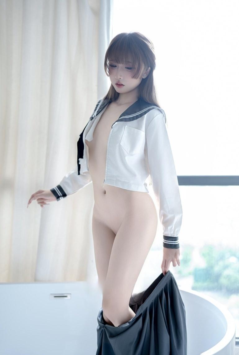 纸悦Etsu_ko 浴缸JK-性感美女